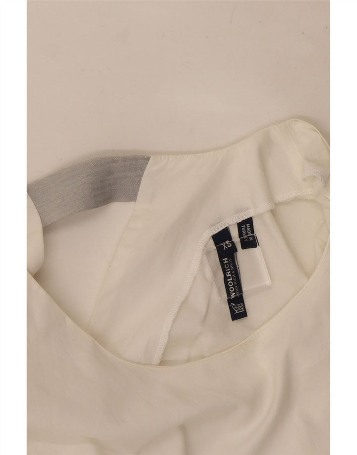 Abito a trapezio senza maniche oversize da donna Woolrich UK 6 XS Bianco
