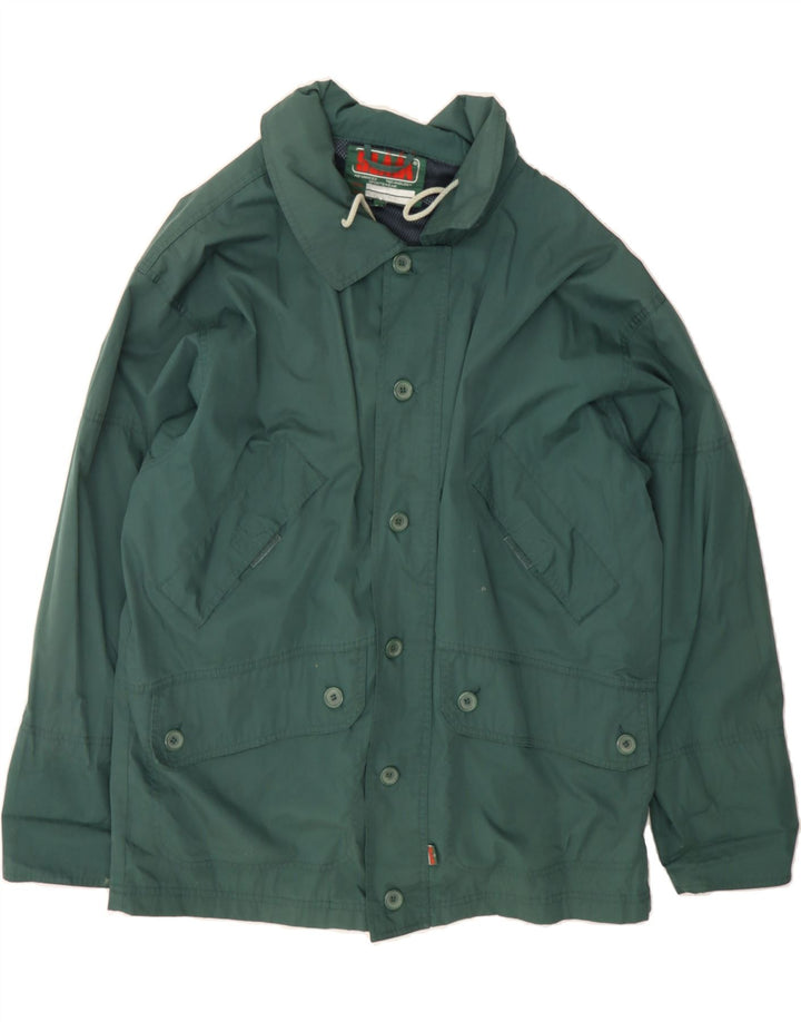 SLAM Mens Utility Jacket UK 40 Large Green Polyester Vintage Slam and Second-Hand Slam from Messina Hembry 