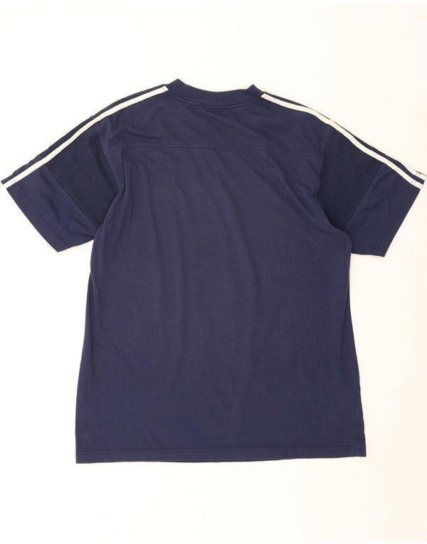 T-shirt da uomo Adidas Top Large in cotone blu navy