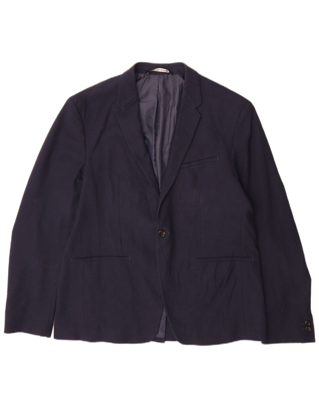 Giacca blazer da uomo a 1 bottone Zara EU 54 XL blu navy