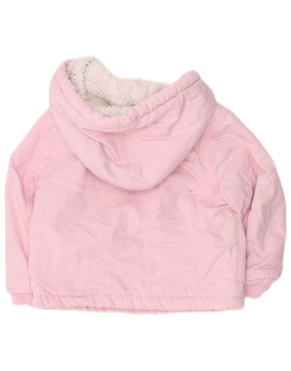 Giacca a vento con cappuccio per bambina Carhartt 12-18 mesi in cotone rosa