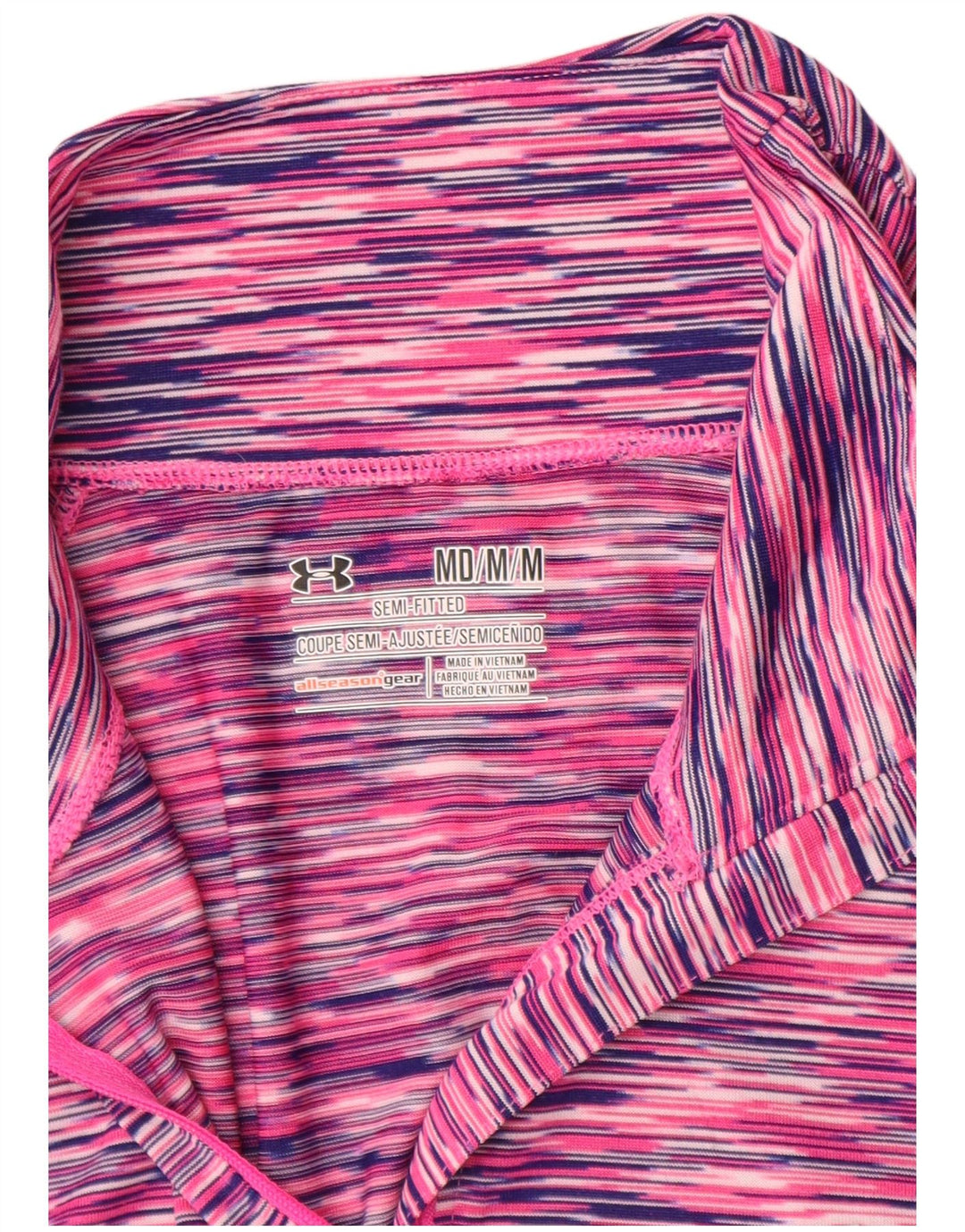 Top da tuta pullover slim fit da donna Under Armour UK 12 rosa medio