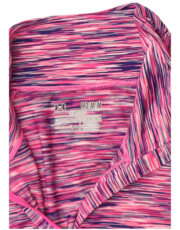 Top da tuta pullover slim fit da donna Under Armour UK 12 rosa medio