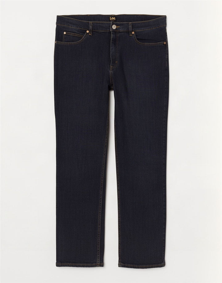 Jeans dritti leggendari da uomo Lee W38 L32 in cotone blu navy