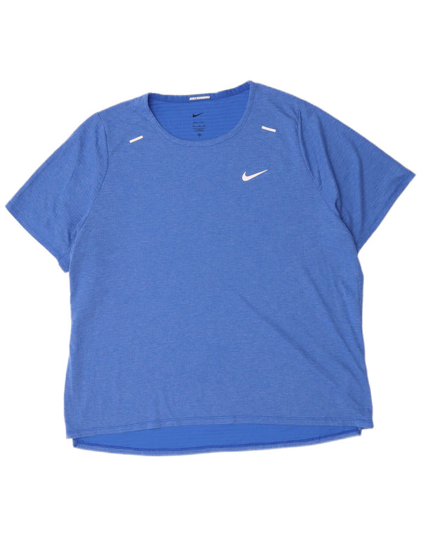 T-shirt NIKE Dri Fit da uomo 2XL blu poliestere