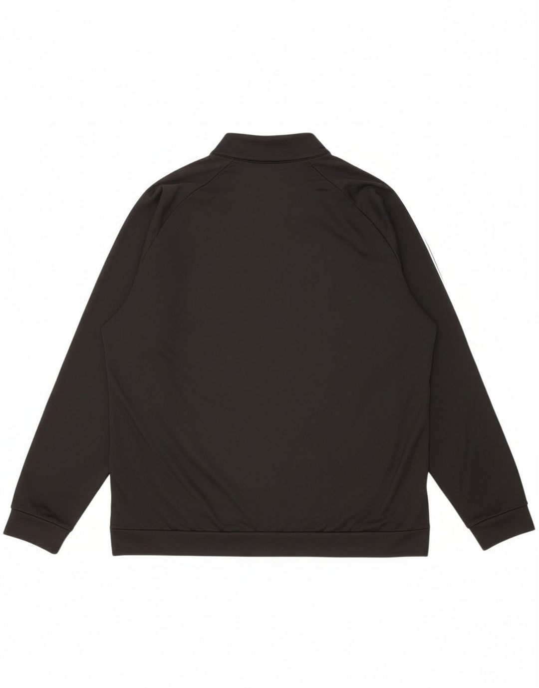 Felpa Adidas da uomo con zip sul collo, maglione XL, poliestere nero