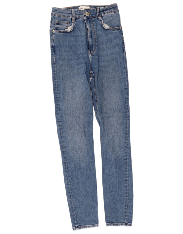 Jeans skinny da donna Zara EU 36 XS W26 L26 cotone blu