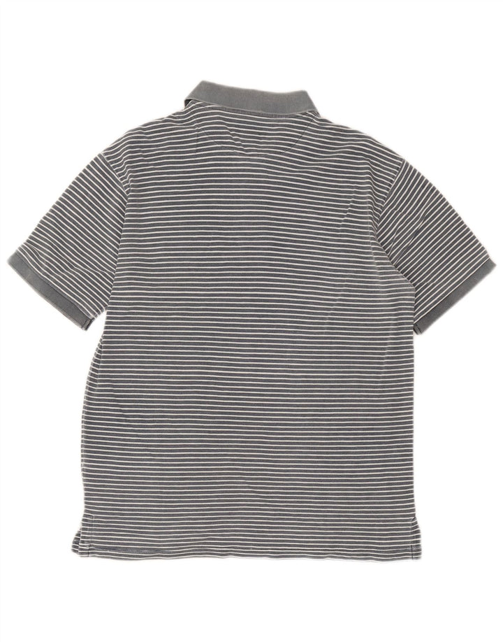 Polo Ralph Lauren Camicia da uomo in cotone gessato blu medio