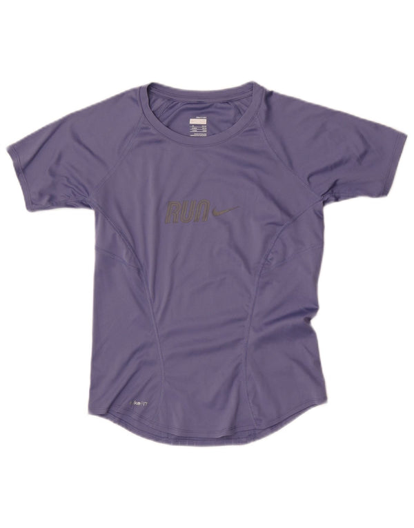 T-shirt grafica da donna Nike Top UK 6/8 XS blu navy