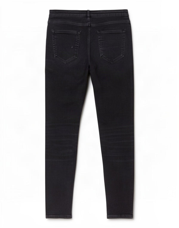 Jeans skinny Z1975 da donna Zara EU 38 Small W28 L28 Blu navy a righe