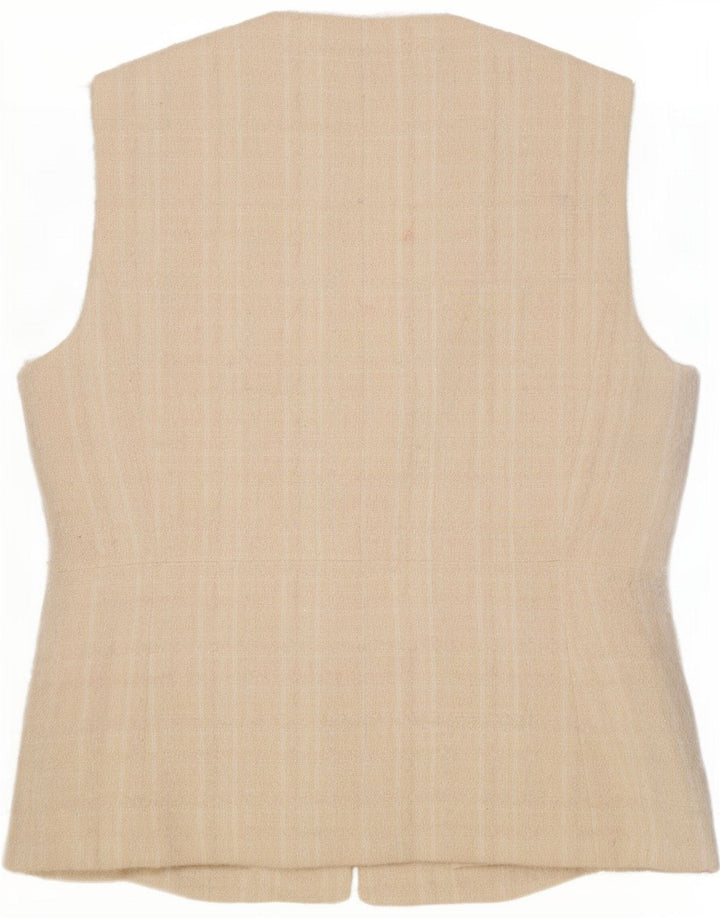 Gilet da donna Zara UK 16 grande bianco sporco