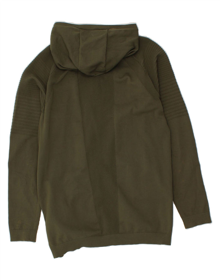PUMA Mens Zip Hoodie Sweater Medium Khaki Polyester Vintage Puma and Second-Hand Puma from Messina Hembry 