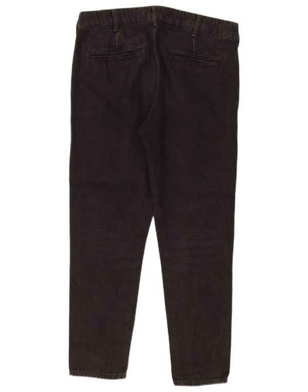 Jeans slim da uomo ZARA EU 42 Large W32 L27 cotone nero