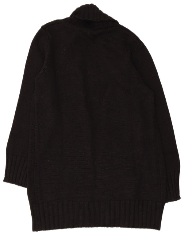 Maglione cardigan aperto da donna Benetton UK 12 medio nero