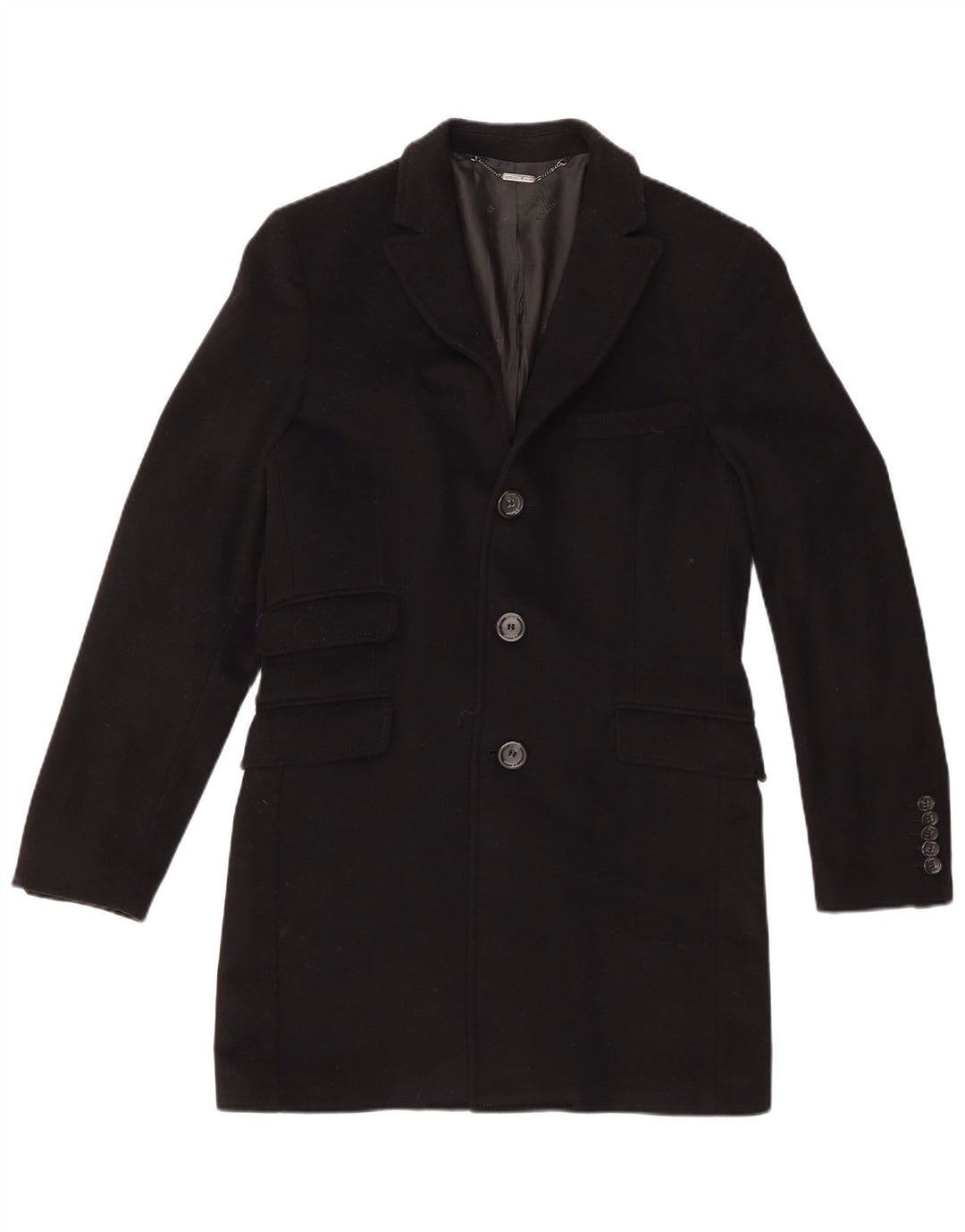 Cappotto da uomo Guess By Marciano UK 36 piccolo in lana nera