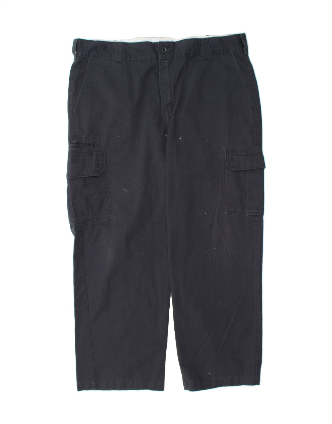 DICKIES Mens Regular Fit Straight Cargo Trousers W40 L30  Navy Blue Vintage Dickies and Second-Hand Dickies from Messina Hembry 