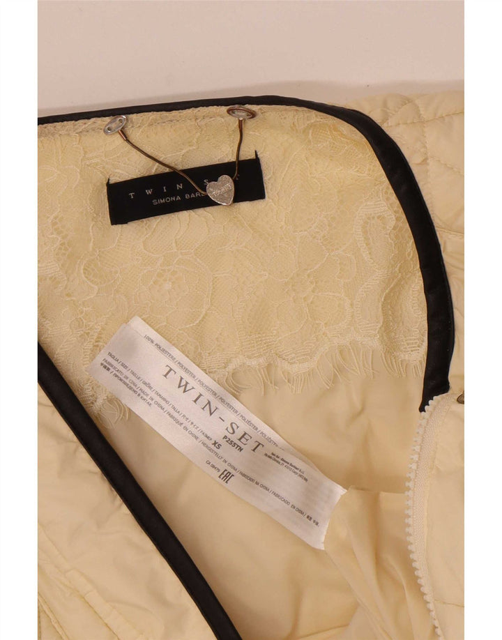 Giacca trapuntata da donna Simona Barbieri UK 6 XS poliestere bianco sporco
