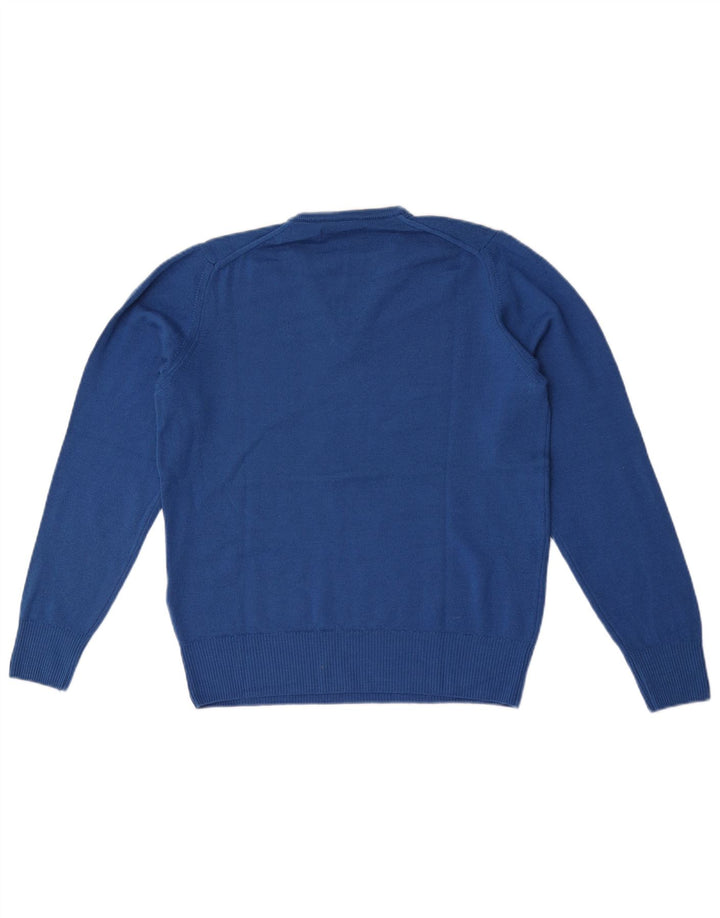 Maglione Zara da uomo con scollo a V blu medio