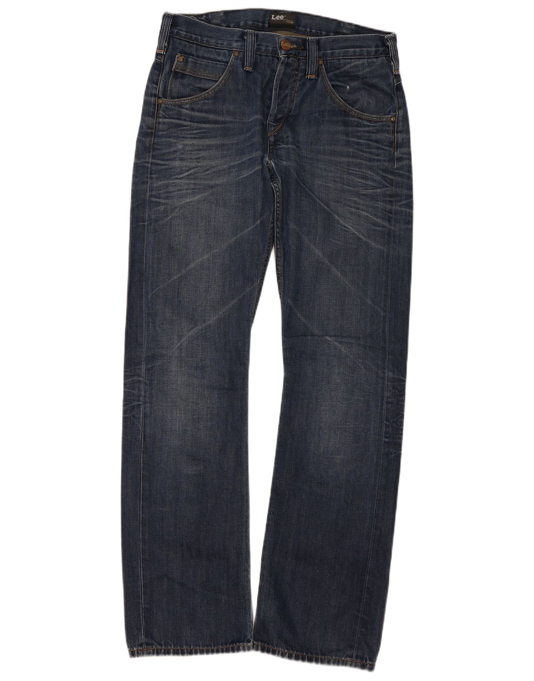 Jeans dritti da uomo con inserto Flint Lee W32 L34 cotone blu