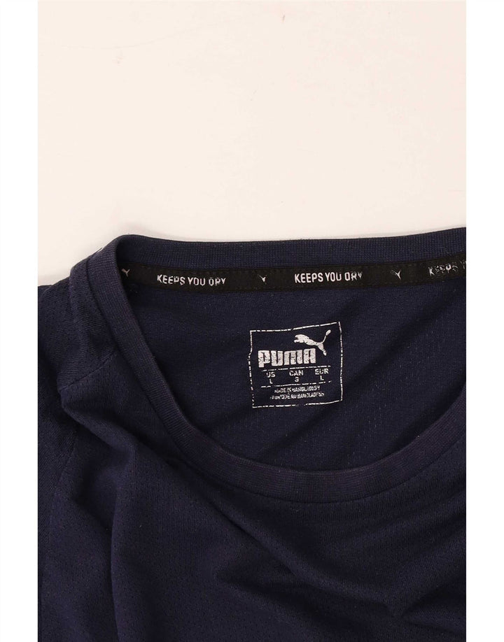 T-shirt da uomo Puma Top Large Blu Navy