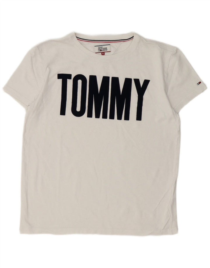 T-shirt grafica da uomo Tommy Hilfiger Top bianco medio