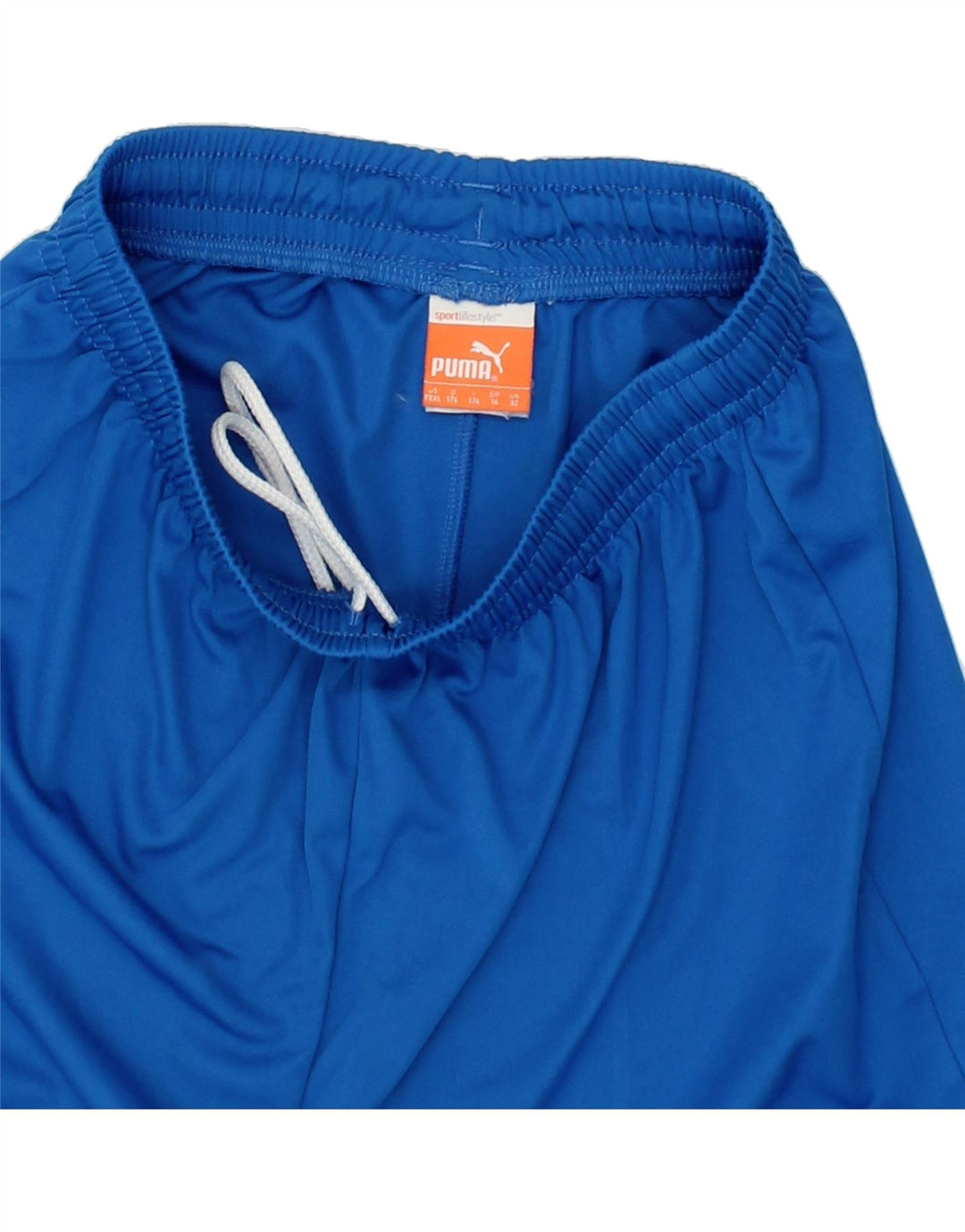PUMA Boys Graphic Sport Shorts 15-16 Years  2XL Blue Vintage Puma and Second-Hand Puma from Messina Hembry 