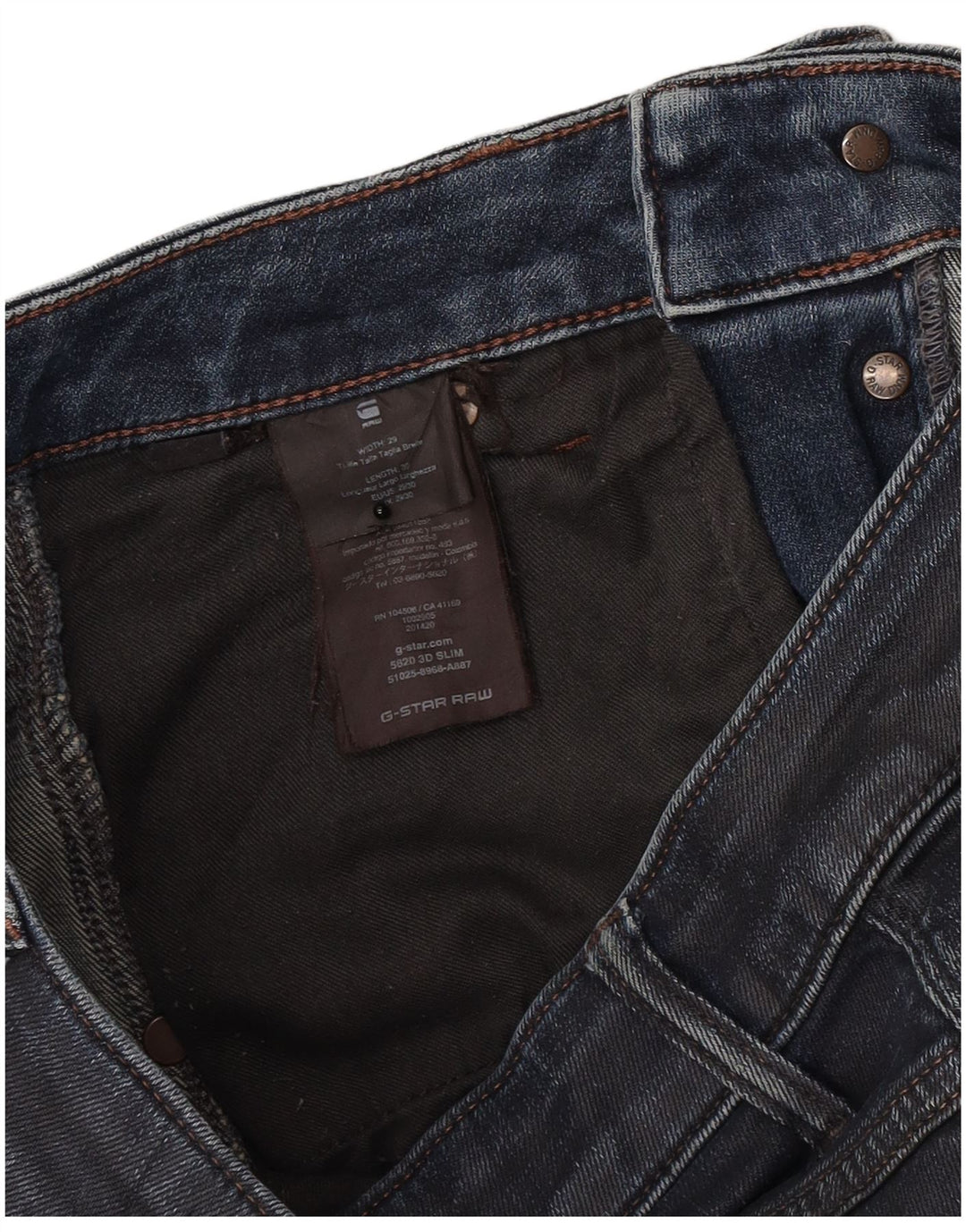 Jeans G-Star da uomo 3D Arc Slim W29 L27 cotone blu