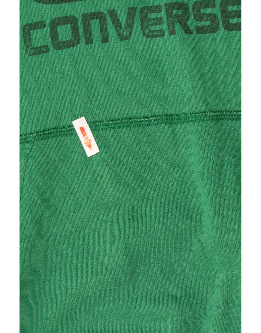 Felpa con cappuccio grafica da uomo Converse grande in cotone verde