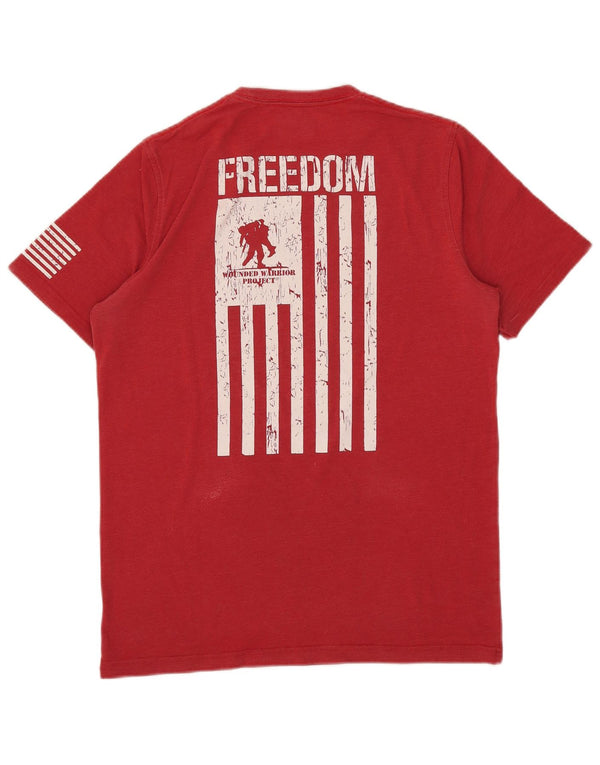T-shirt grafica da uomo vestibilità ampia Under Armour piccola rossa