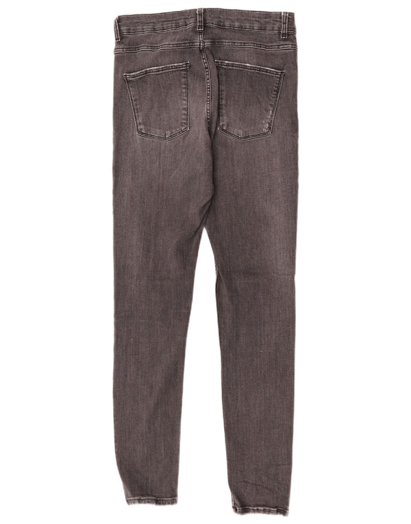 Jeans skinny da donna Zara EU 42 Large W32 L27 Grigio