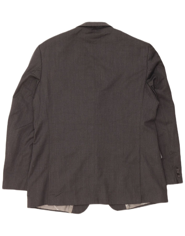 Giacca blazer da uomo a 2 bottoni Pierre Cardin IT 54 2XL Lana grigia