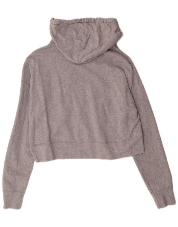 Maglione con cappuccio oversize corto da donna Converse UK 14 Cotone grigio medio