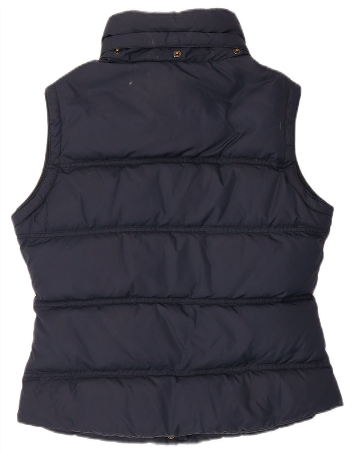 Gilet imbottito da donna JACK WILLS UK 10 piccolo in nylon blu navy