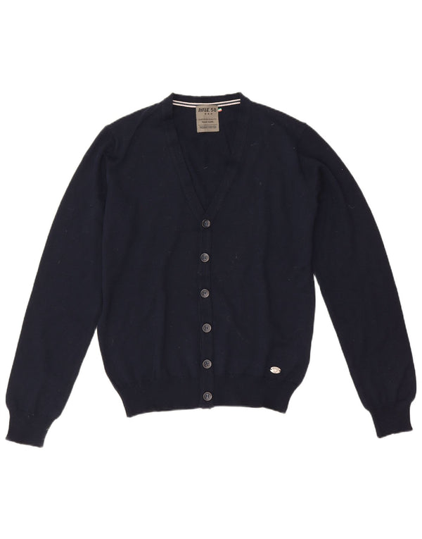 Maglione cardigan da uomo Rifle piccolo acrilico blu navy