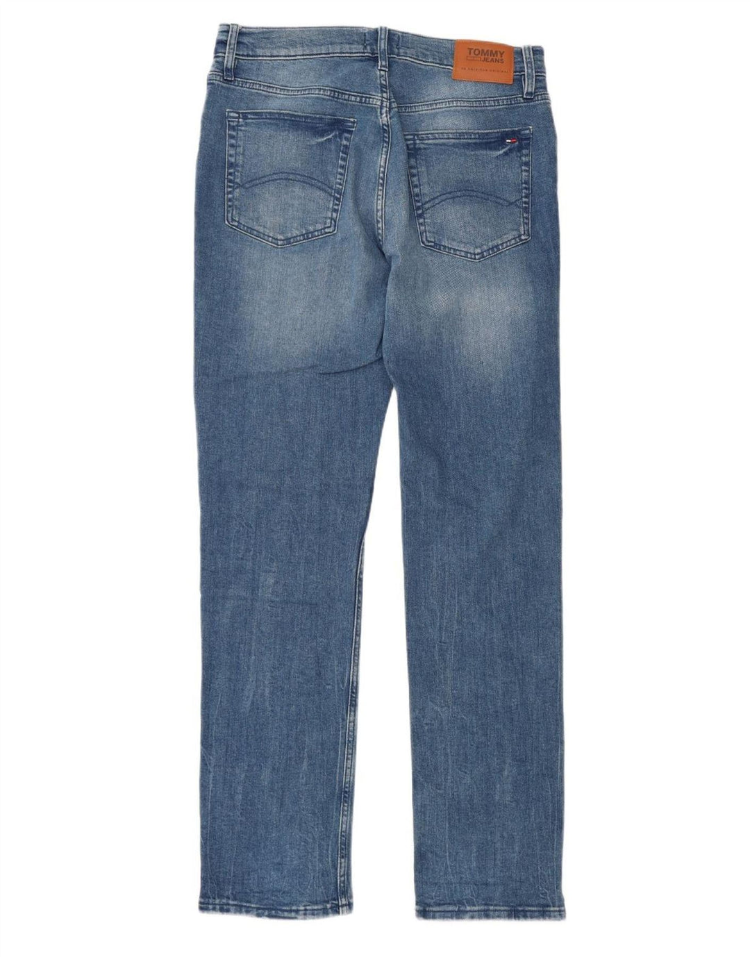 Jeans dritti da uomo Tommy Hilfiger W34 L34 cotone blu