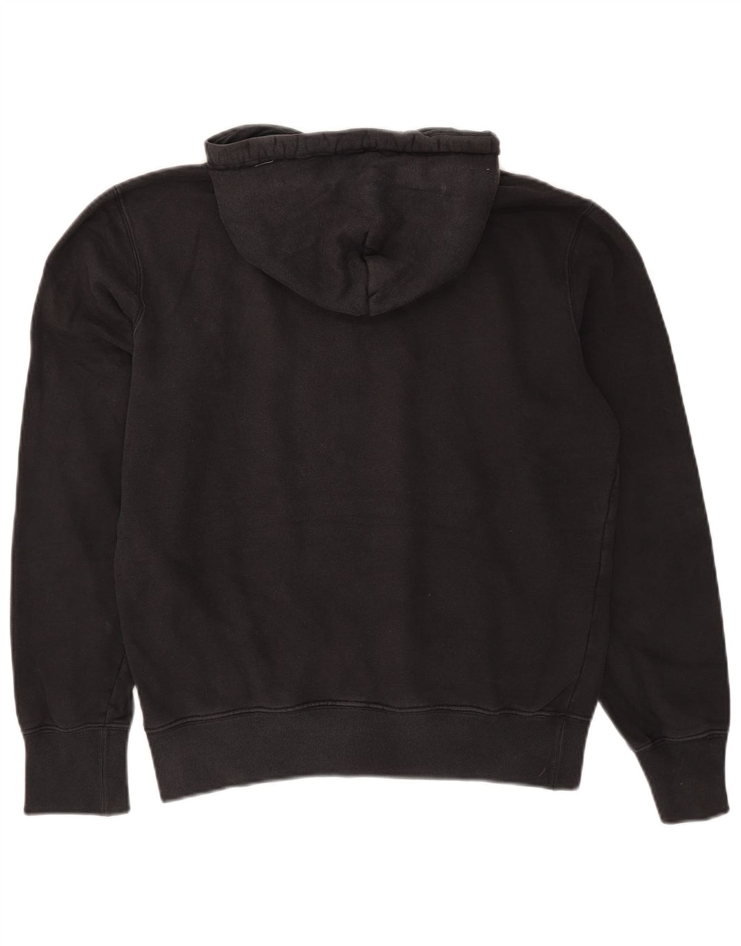 Maglione con cappuccio grafico da uomo Champion in cotone nero medio