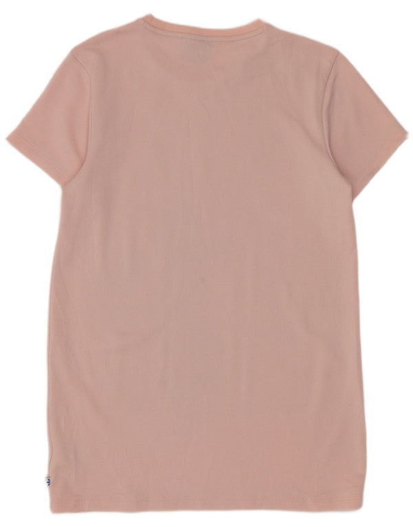 Abito t-shirt con vestibilità ampia grafica da donna Adidas UK 10 Small Pink Sports