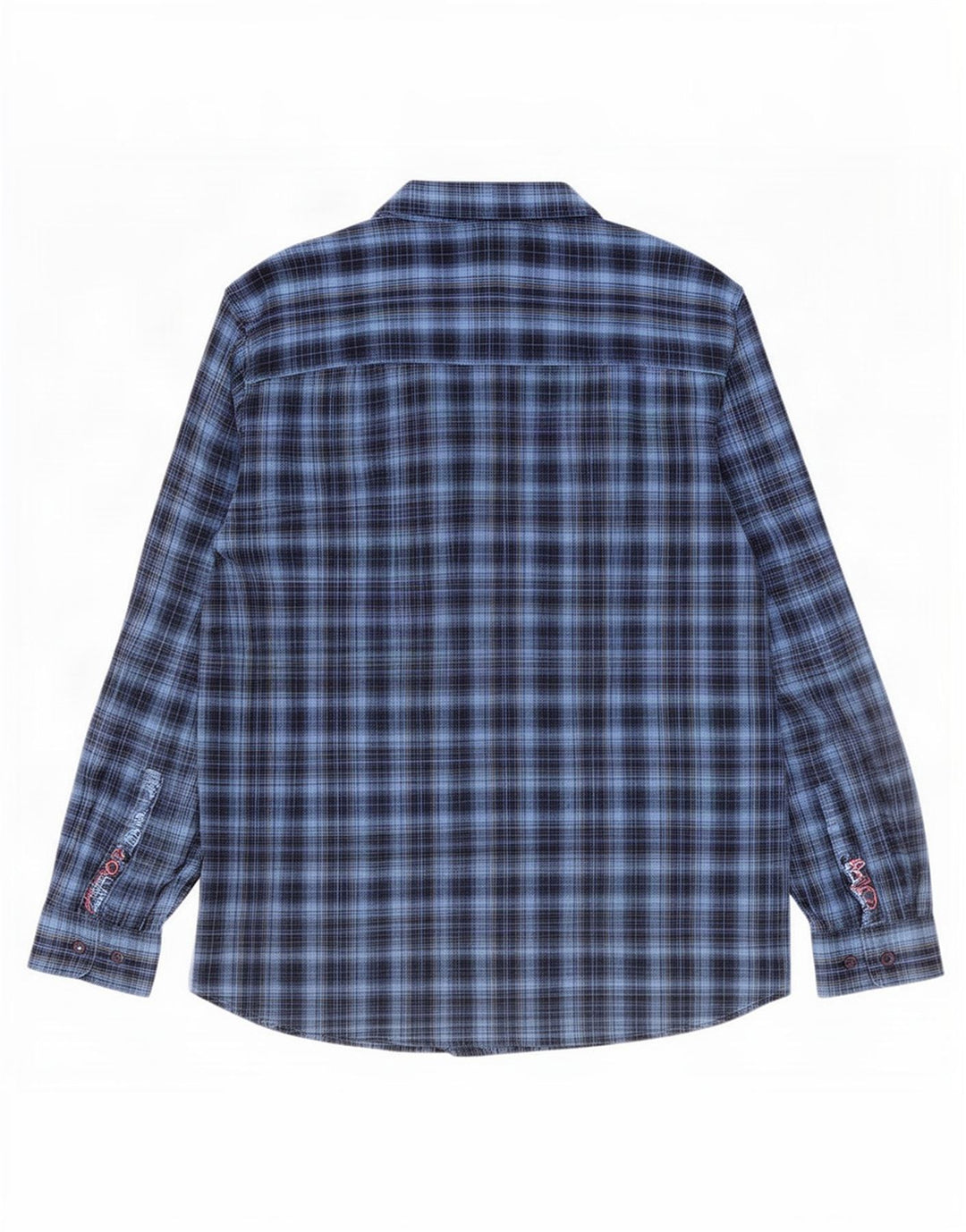 Camicia casual da uomo Wrangler 3XL in cotone a quadri blu