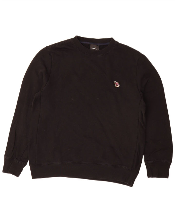 Felpa da uomo Paul Smith Maglione grande cotone nero