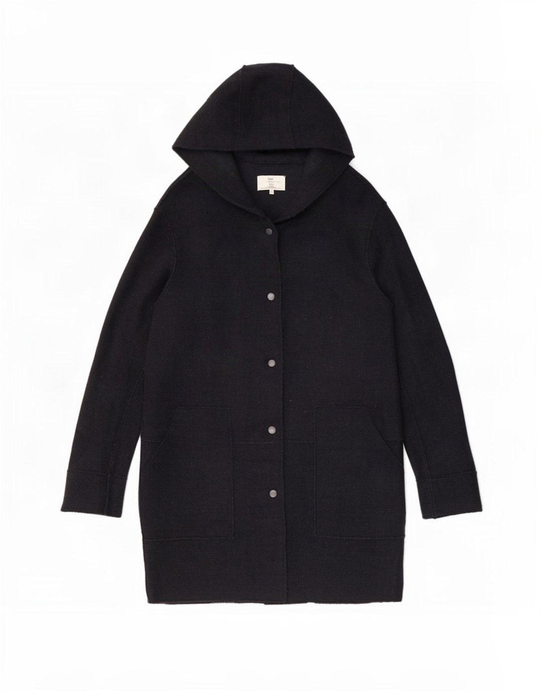 Cappotto con cappuccio da donna Zara UK 12 medio blu navy