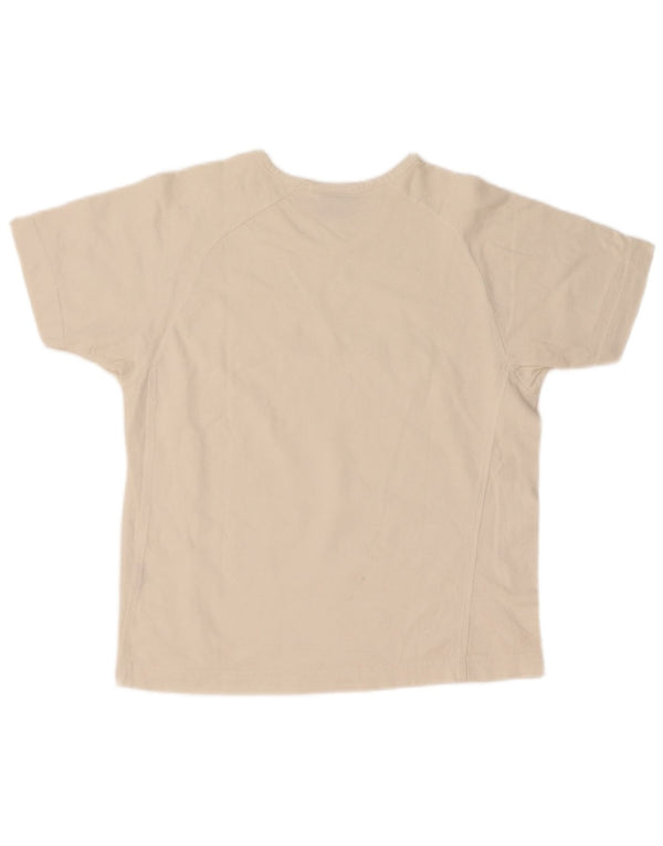 T-shirt grafica da donna Champion Top UK 10 piccola in cotone bianco