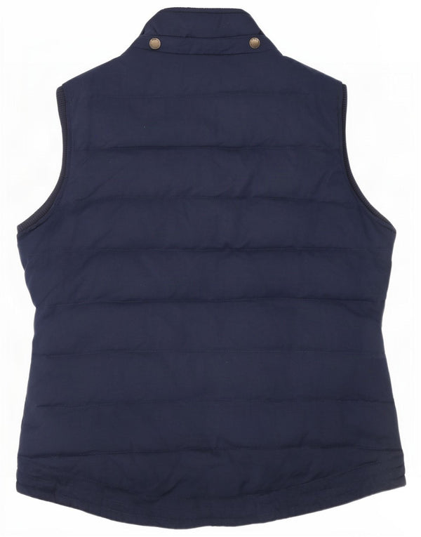 Gilet imbottito da donna Fat Face UK 14 grande poliestere blu navy