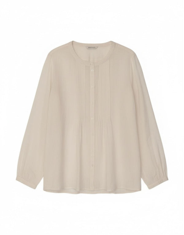 Camicetta camicia oversize da donna Marella UK 10 piccola lino bianco