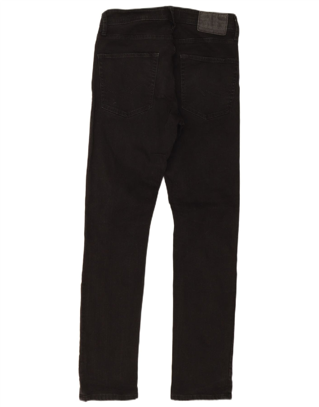Jack & Jones Uomo Tim Slim Jeans W29 L30 Cotone Nero