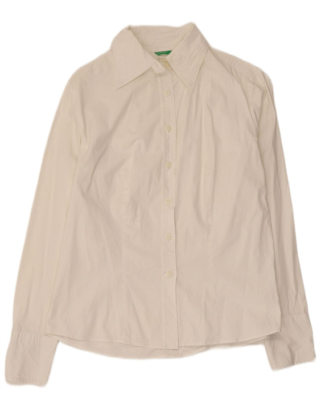 Camicia da donna Benetton UK 14 grande bianca