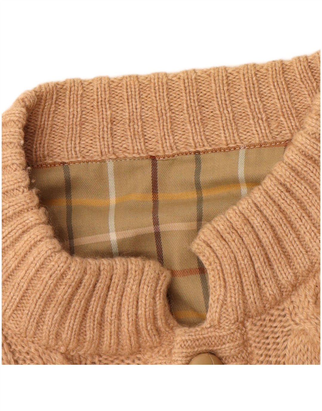 Maglione cardigan da uomo vintage grande beige