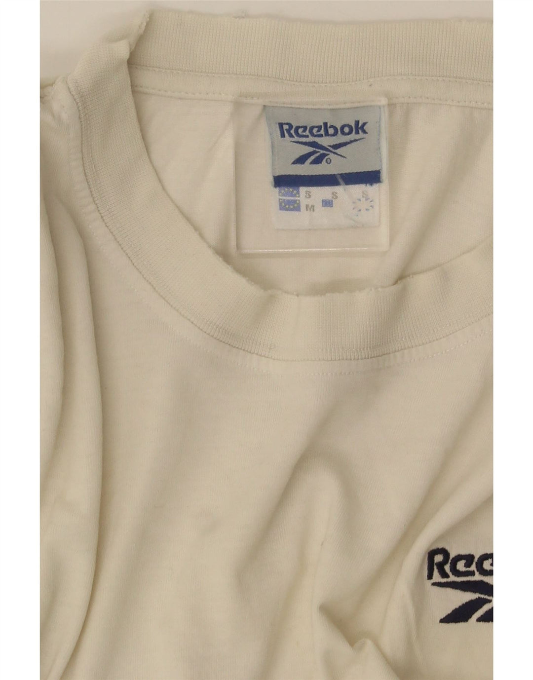 T-shirt Reebok da uomo vestibilità ampia, piccola, bianca