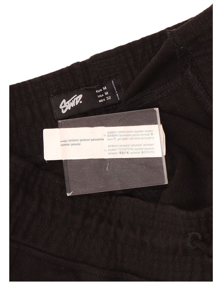 Pantaloncini sportivi da uomo Pull & Bear medio cotone nero