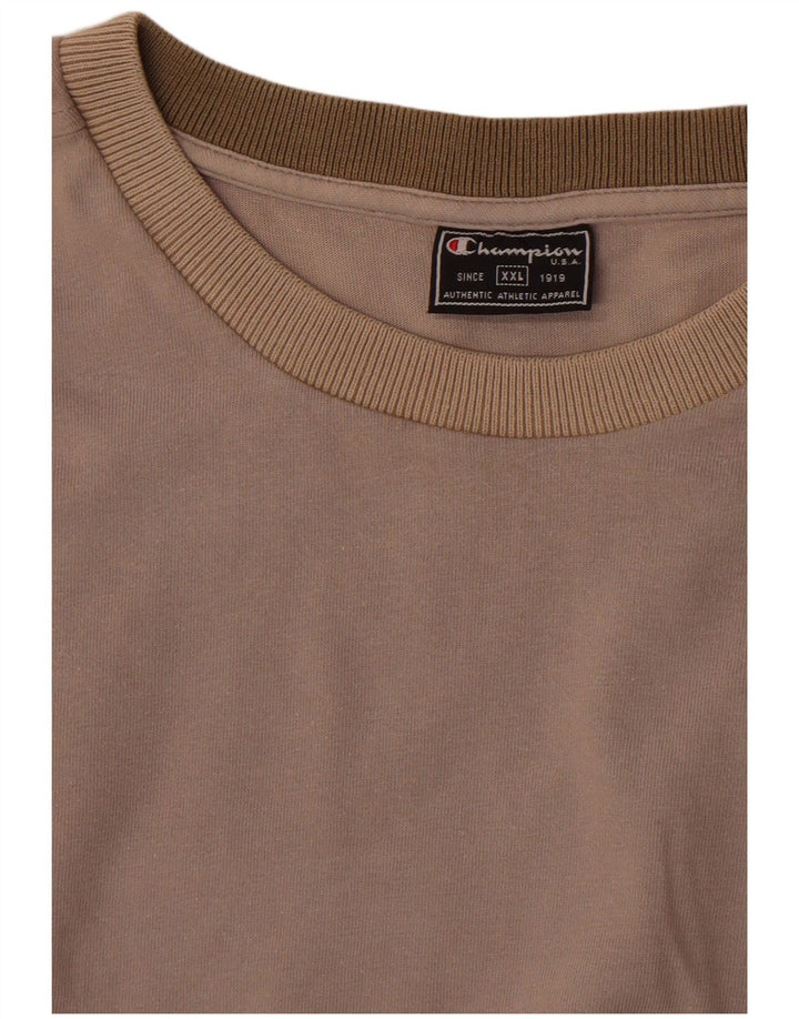 T-shirt da uomo Champion Top 2XL Colorblock grigio