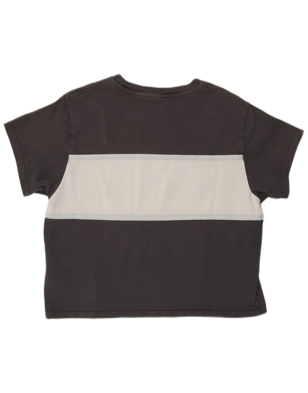 Levi's T-shirt grafica oversize da donna Top UK 10 Small Grigio Colourblock